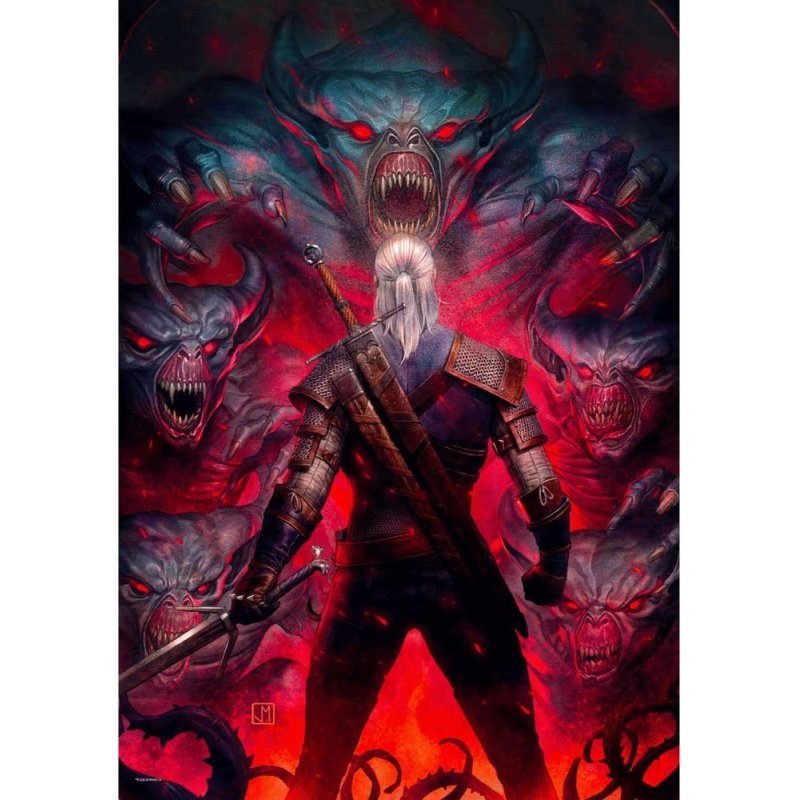 Good Loot Comic Book Puzzle: The Witcher (Wiedźmin) Corvo Bianco 1000 elementów