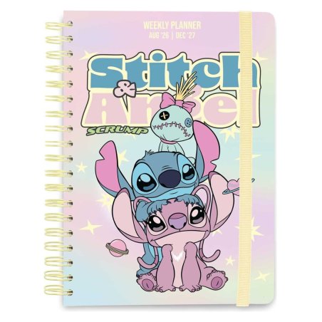 Disney School Diary weekly planner 2026/2027 Stitch and Angel A5