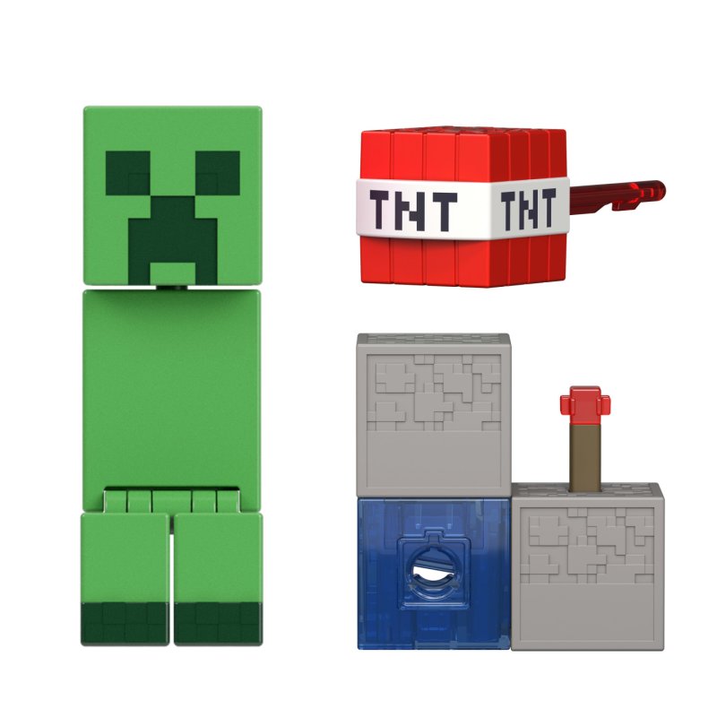 Minecraft -Figurine Creeper Redstone-figurine de 8 cm et accessoire