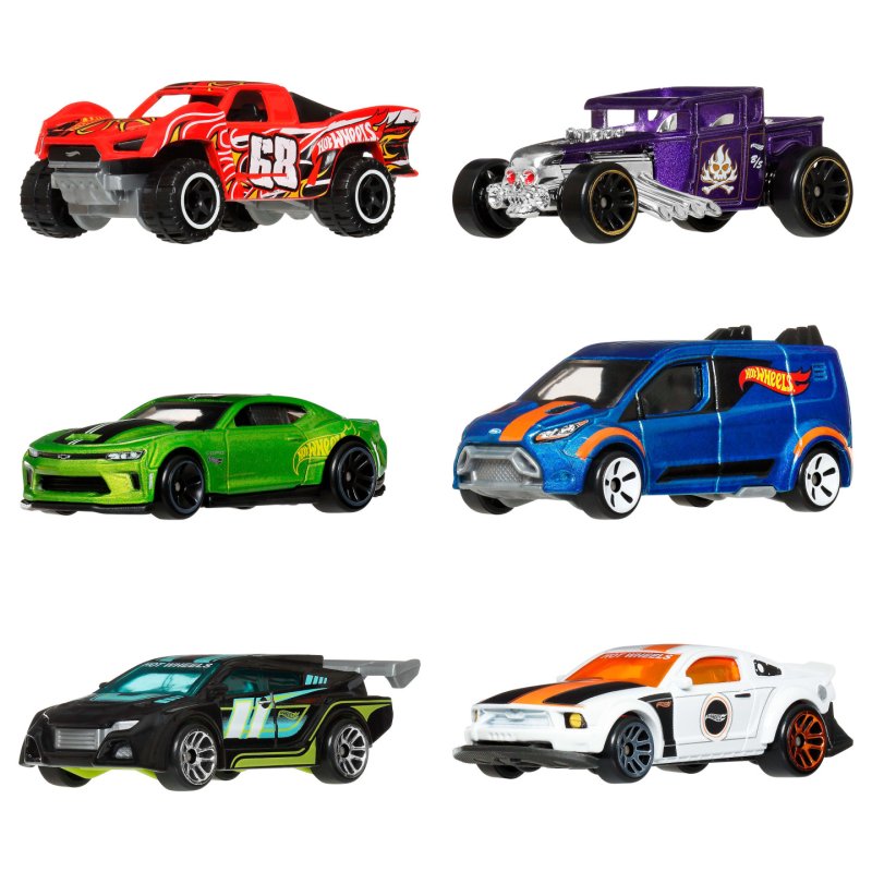 Hot Wheels Silver Series Die-Cast Vehicle 6-Pack 1/64 Legends