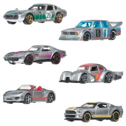 Hot Wheels Hot Wheels-Coffret Zamac-Lot de 6 véhicules en métal moulé
