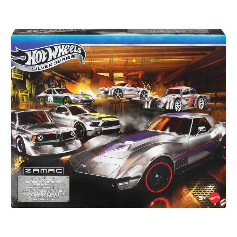 Hot Wheels 1:64 Scale Die-Cast Toy Cars, Set of 6 Zamac Vehicles (Styles May Vary) [Walmart Exclusive]