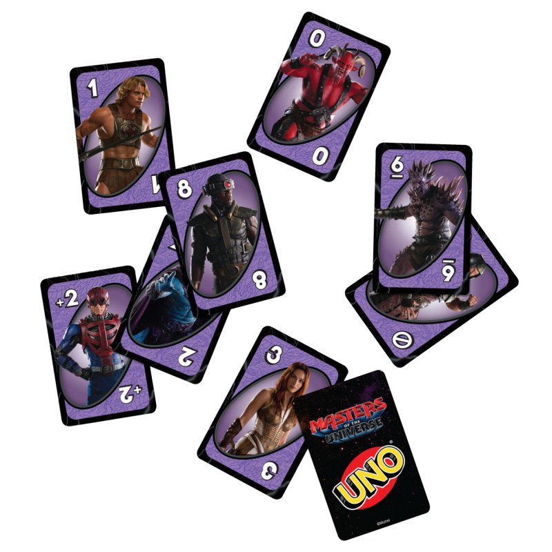 Games UNO Masters of the Universe Movie Card Game for Kid, Adult & Family Nights with Themed Deck
