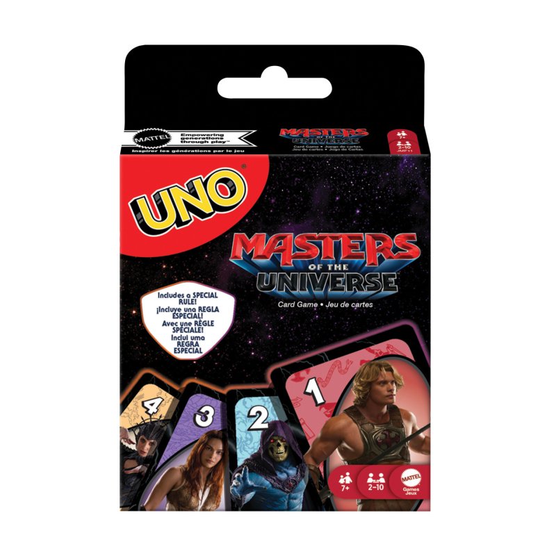 Games UNO Masters of the Universe Movie Card Game for Kid, Adult & Family Nights with Themed Deck