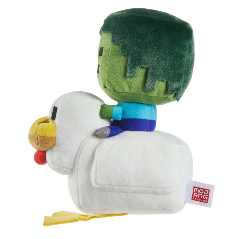 Minecraft -Peluche Poulet Chevauché et Zombie-inspirée du jeu vidéo