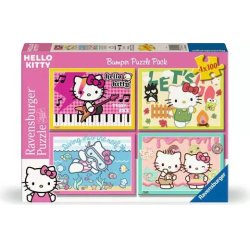 Hello Kitty Puzzle 4-Pack Let's Go, Hello Kitty! (4x100 Pieces)