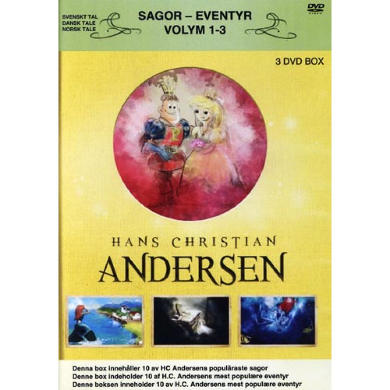 H.C. Andersen 10 Tales (3-Pack dvd)