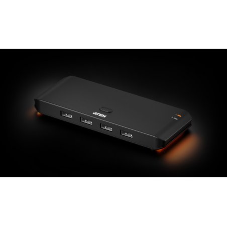 ATEN US4224 SWITCH USB 2.0 PARTAGÉ 2 PC - 4 PÉRIPHÉRIQUES