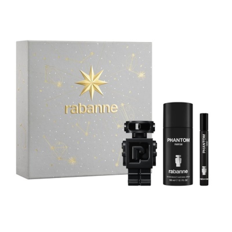 Paco Rabanne Phantom Parfum Gift Set 50ml Eau De Parfum 10ml Eau De Parfum 150ml Deodorant Spray