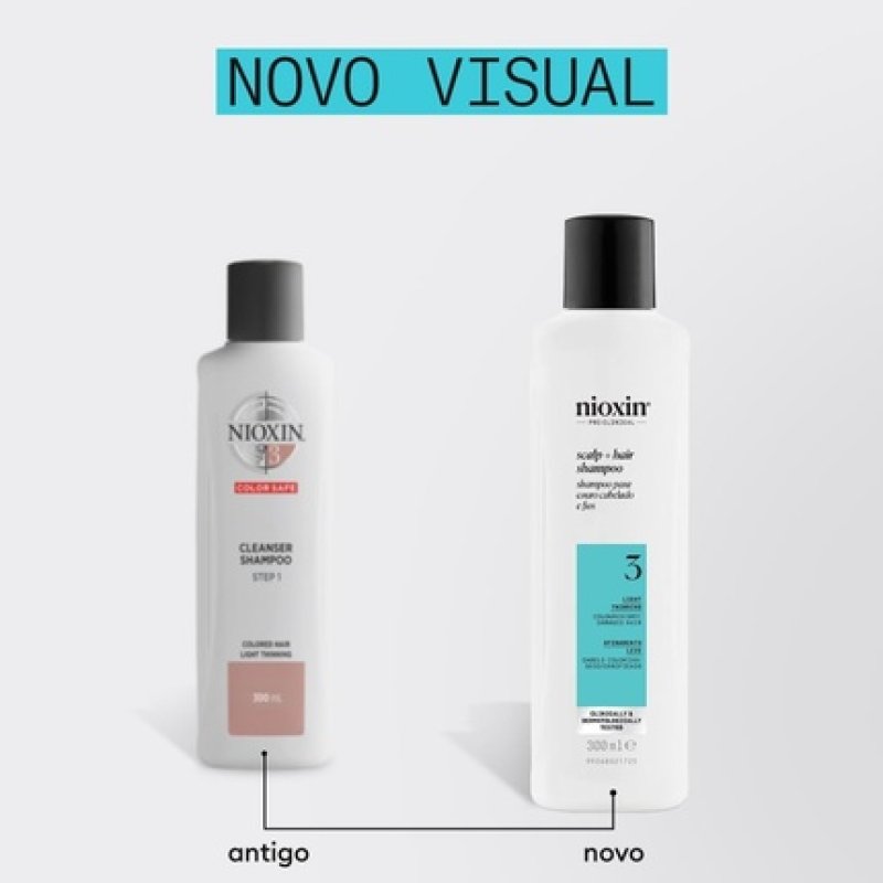Nioxin System 3 Hair Thickening System for Damaged Hair with Light Thinning