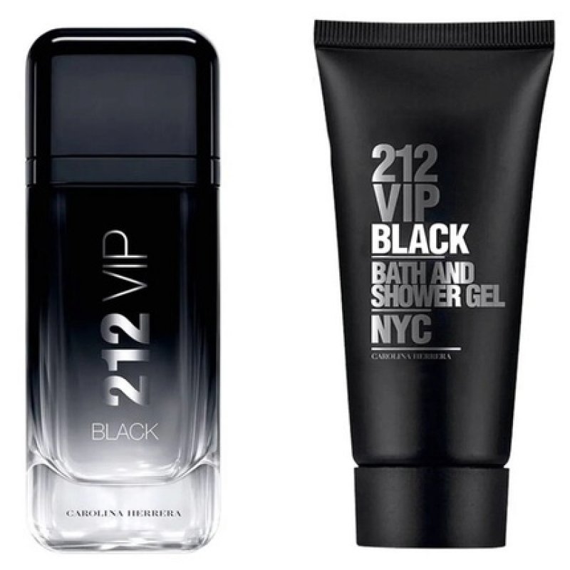 Carolina Herrera 212 Vip Black Gift Set 100ml Eau De Parfum And 100ml Bath & Shower Gel