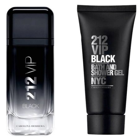 Carolina Herrera 212 Vip Black Gift Set 100ml Eau De Parfum And 100ml Bath & Shower Gel