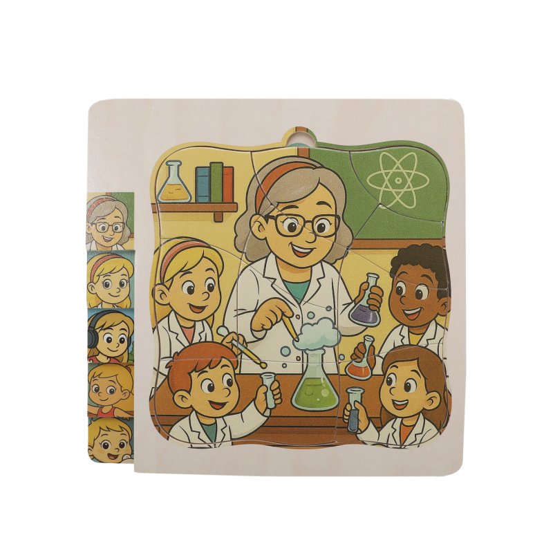 Kinder and Kids - Layer Puzzle, Girl's Life (K50590)