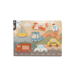 Kinder and Kids - Block Puzzle, Transportation (K50589)