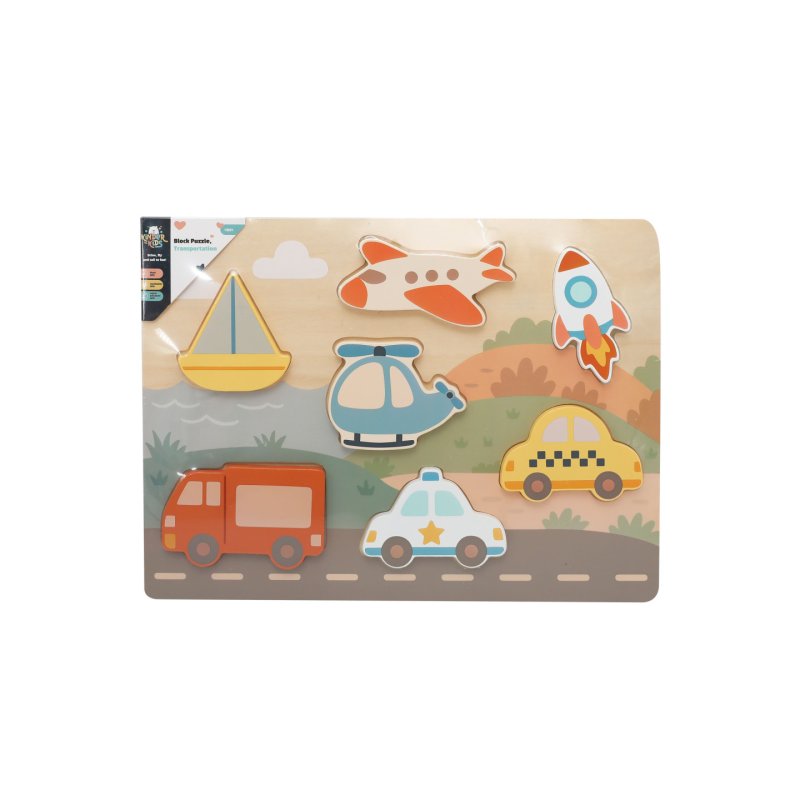 Kinder and Kids - Block Puzzle, Transportation (K50589)