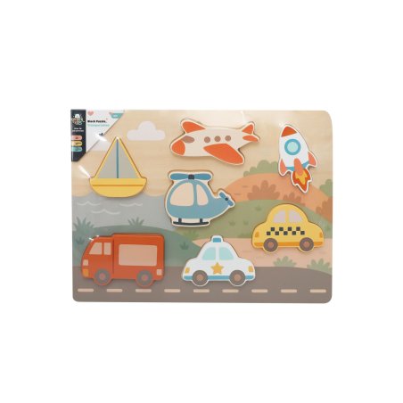 Kinder and Kids - Block Puzzle, Transportation (K50589)