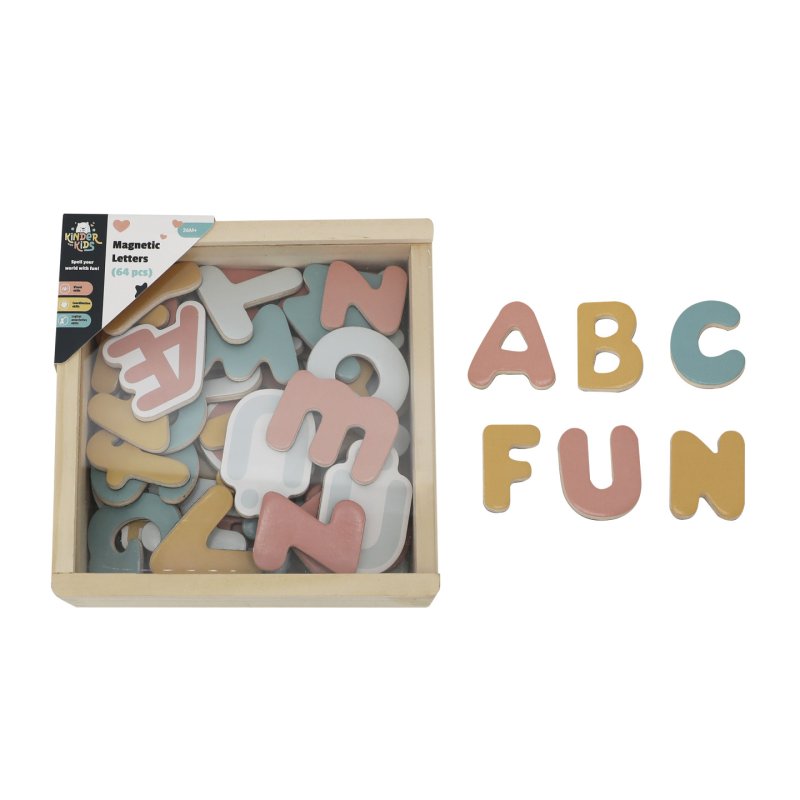 Kinder and Kids - Magnetic Letters (64 pcs.) (K50592)