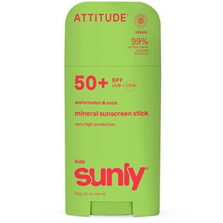 Attitude Kids Sunly Stick Spf 50 Children's Mineral Sunscreen