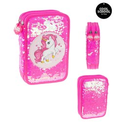 Tinka - Pencil Case Double Unicorn with Sequins