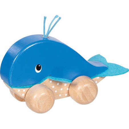 Goki - Push Along Animal Whale Finnie (55828)