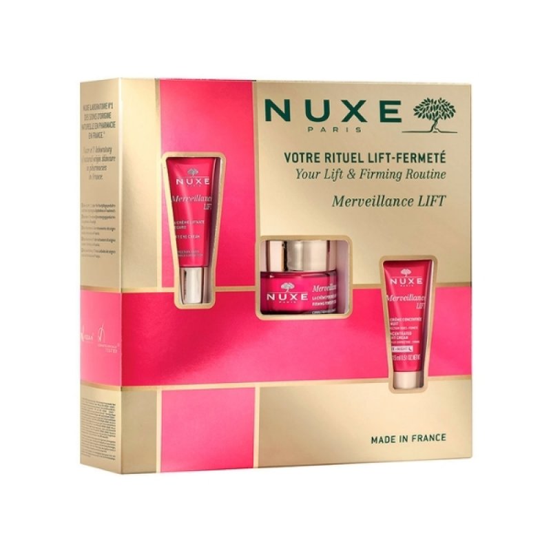 Set Nuxe Merveillance Lift, Crema de zi 50 ml Crema de ochi 15 ml Crema de noapte 15 ml