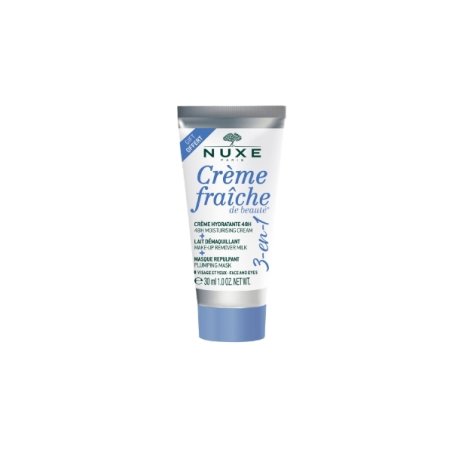 Nuxe Creme Fraiche de Beaute, Lapte demachiant si masca 3 in 1, 30 ml