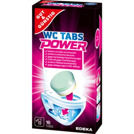 Edeka Toilet Tablets For Limescale 16 Pieces