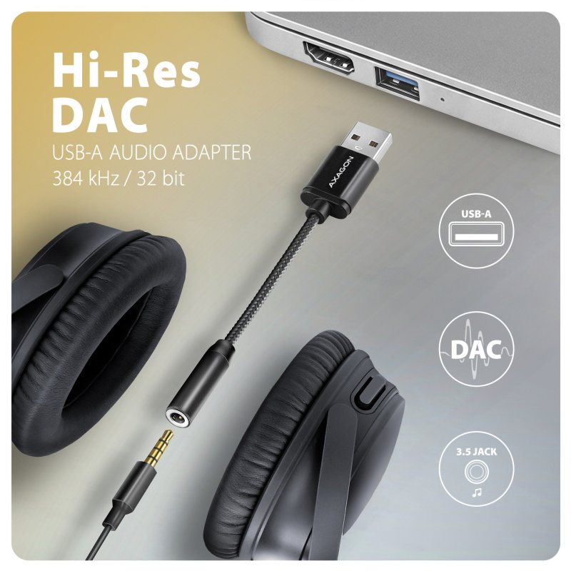 Axagon ADA-HA carte sons 2.0 canaux USB