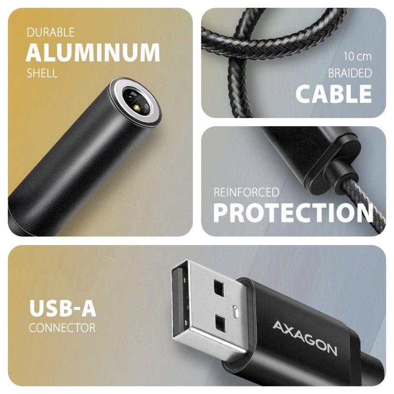 Axagon ADA-HA carte sons 2.0 canaux USB