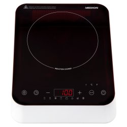 MEDION MD 18490 Black, White Countertop 29 cm Zone induction hob 1 zone(s)