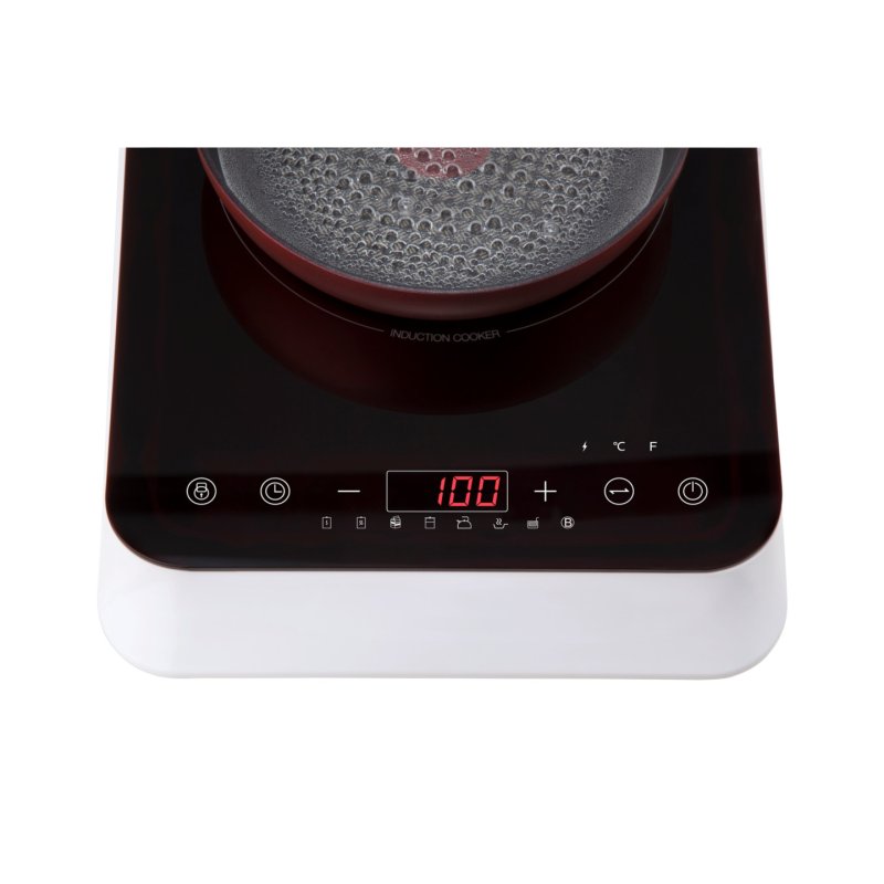 MEDION MD 18490 Black, White Countertop 29 cm Zone induction hob 1 zone(s)