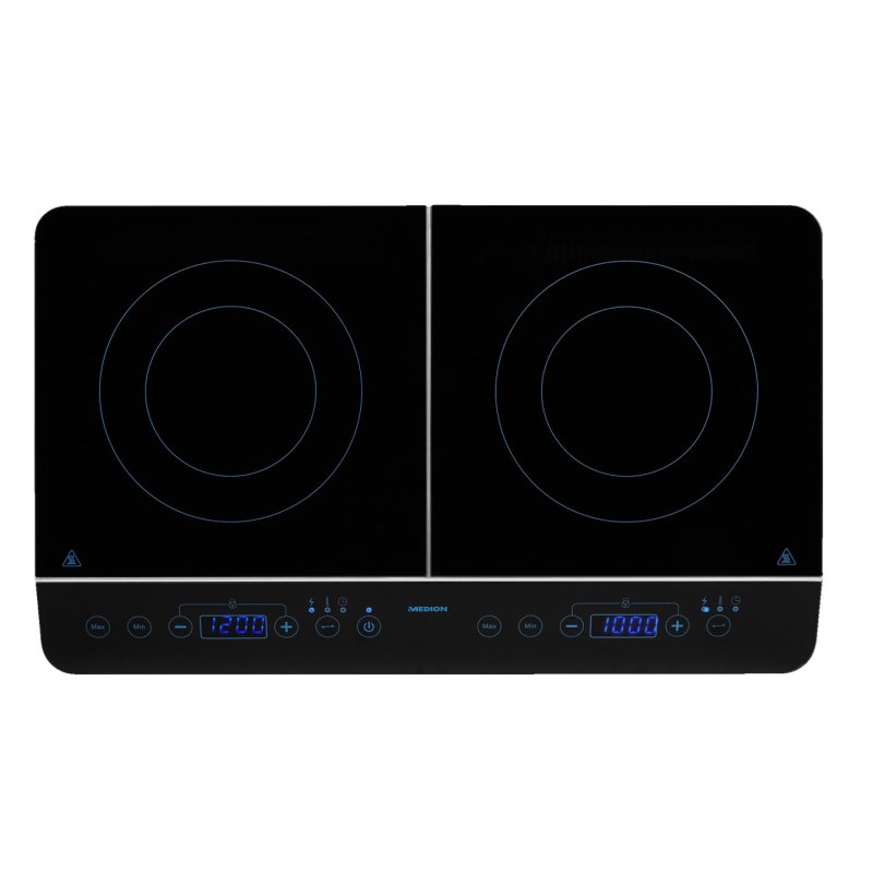 MEDION MD 15324 Black Countertop Zone induction hob 2 zone(s)