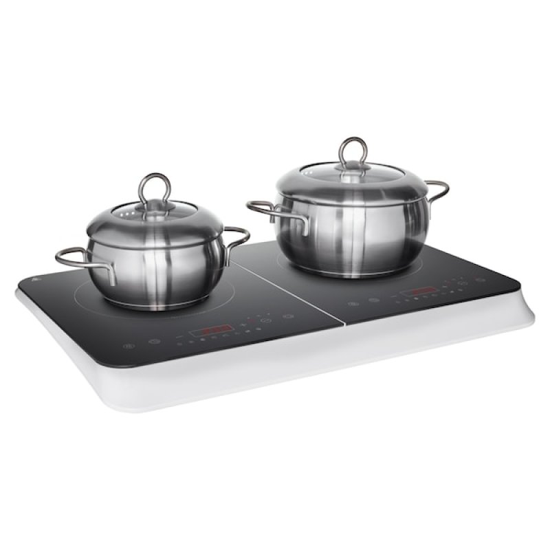 LIFE Doppel-Induktionskochplatte MD18493 (schwarz, 3.500 Watt, 2x Ø 20cm)