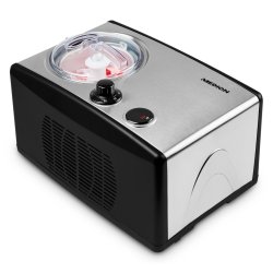 LIFE Eismaschine MD 18387 (schwarz/edelstahl, für 800ml Eiscreme, 150 Watt)