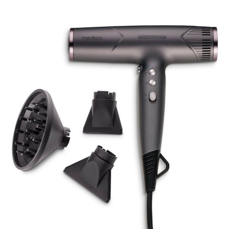 LIFE HD2 Haartrockner MD19984 (grau, 1.500 Watt)