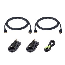 ATEN Kit de câbles KVM sécurisés USB ultra haut débit HDMI double écran 1,8 m
