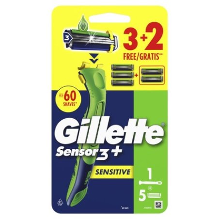 Gillette Sensor 3 U&G Razor With 5 Replacement Cartridges