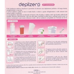 Depilzero Wax Heater Kit with Refill, Depilatory Strips, and Wipes