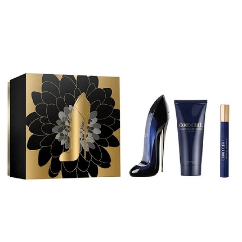 Carolina Herrera Good Girl Perfume Set - 80ml Spray, 10ml Spray, 100ml Body Lotion
