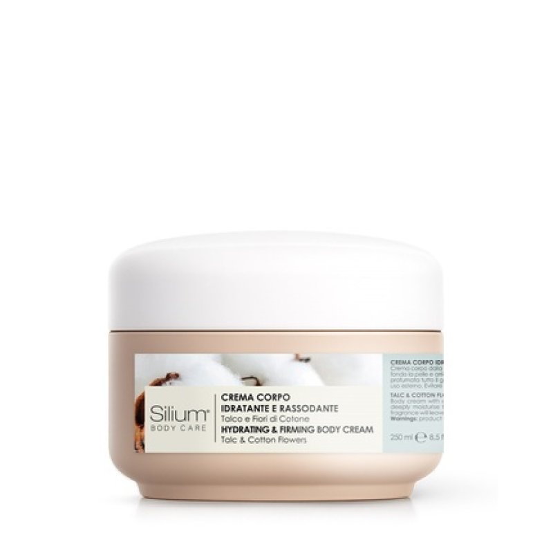 Silium Cosmetici Hydrating & Firming Body Cream Talc & Cotton 250ml