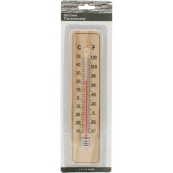 Best Choice Wooden Thermometer On Card 22x5x05cm
