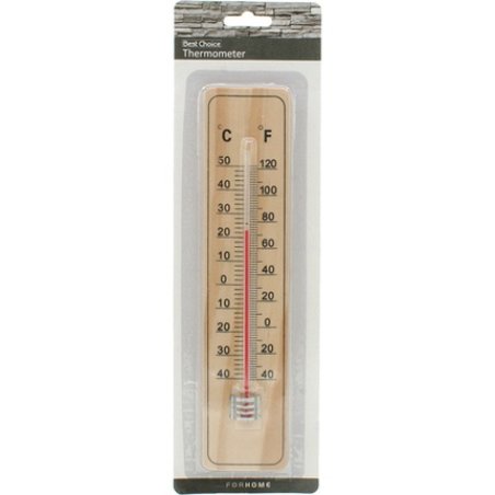 Best Choice Wooden Thermometer On Card 22x5x05cm
