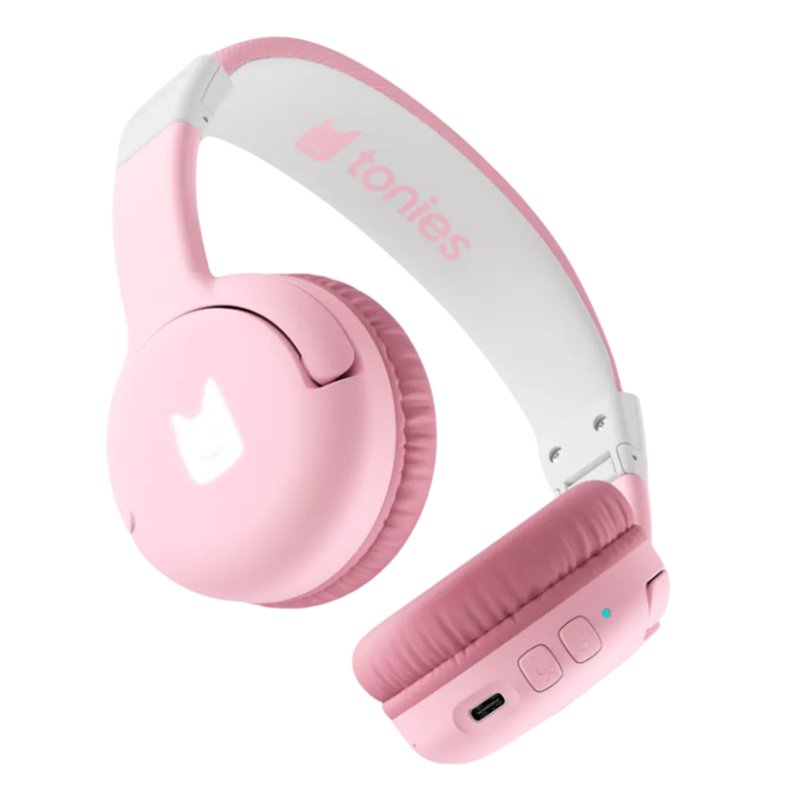 tonies 10003272 casque Casques Sans fil Arceau Musique/Quotidien USB Type-C Bluetooth Rose, Blanc