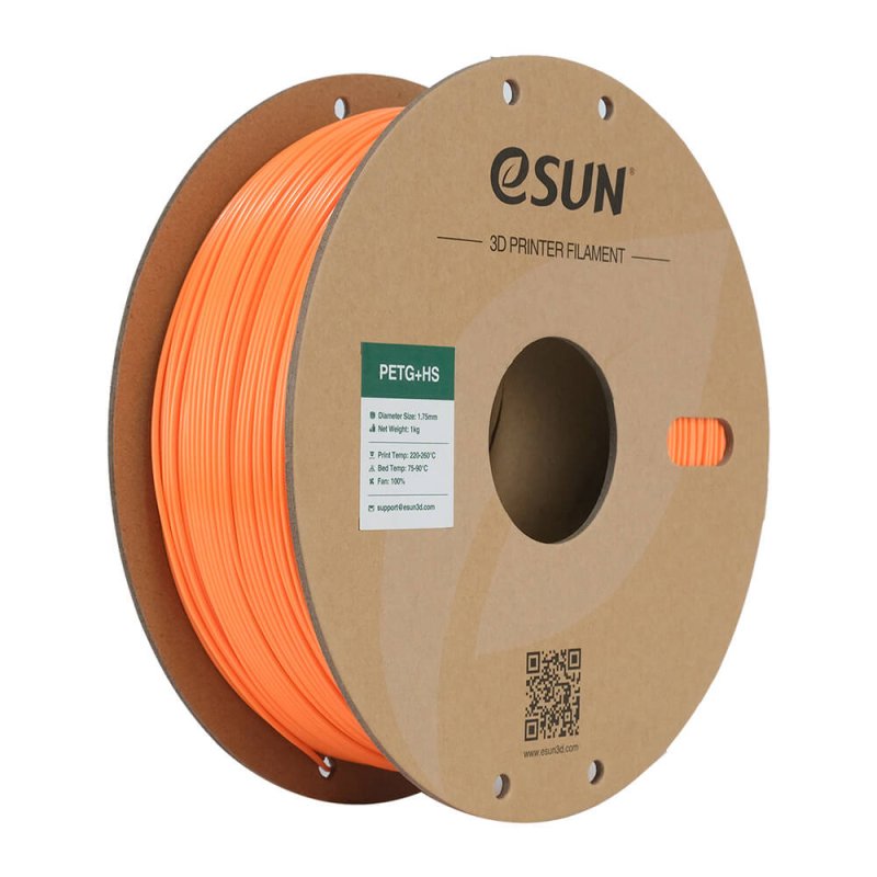 eSUN PETG HS PETg (polyéthylène téréphtalate glycolisé) Orange 1 kg