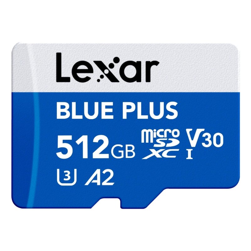 Carte mémoire Micro SD Lexar Blue PLus - 512Go