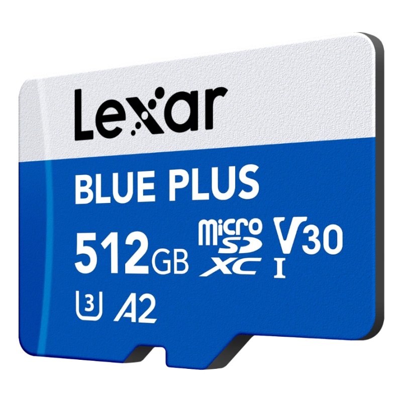 Carte mémoire Micro SD Lexar Blue PLus - 512Go