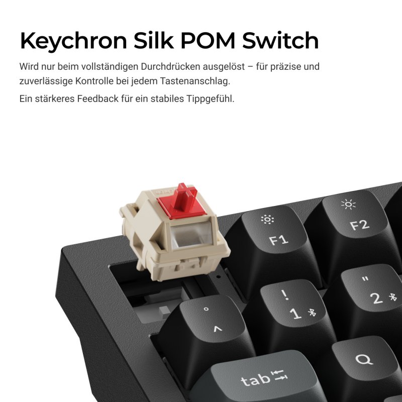 Keychron V6 Ultra 8K 100% Bk RGB Red H