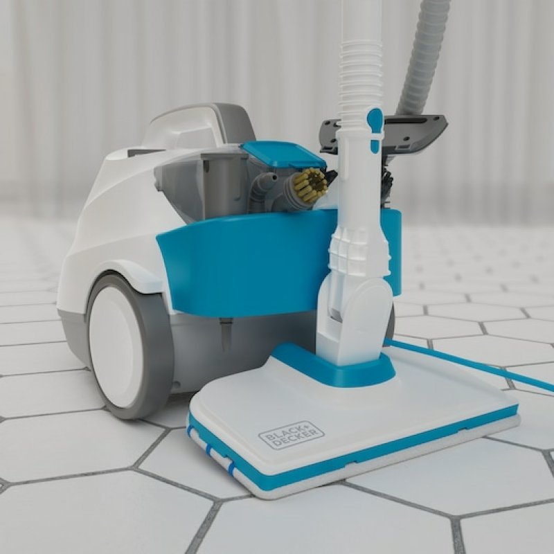 Black & Decker BHSMP2314-QS nettoyeur vapeur Nettoyeur vapeur traineau 1,2 L 2300 W Bleu, Blanc