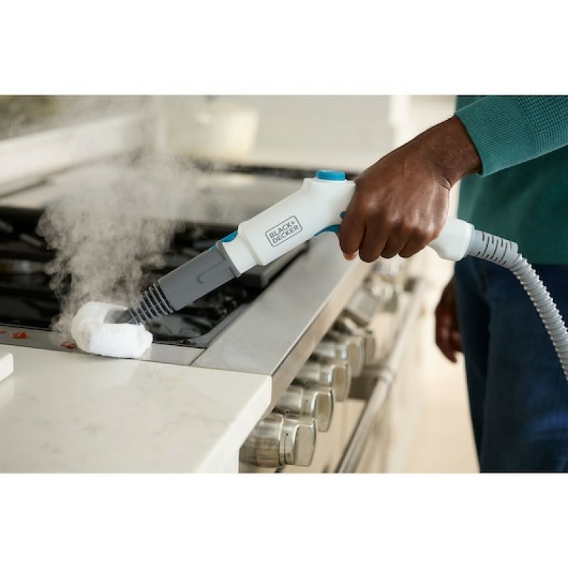 Black & Decker BHSMP2314-QS nettoyeur vapeur Nettoyeur vapeur traineau 1,2 L 2300 W Bleu, Blanc