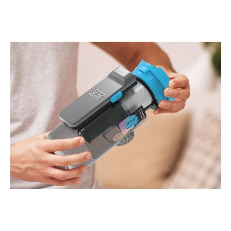 Black & Decker BSV520BRB-QW aspirateur balai et balai électrique Batterie Sec Sans sac 0,65 L Bleu 2 Ah